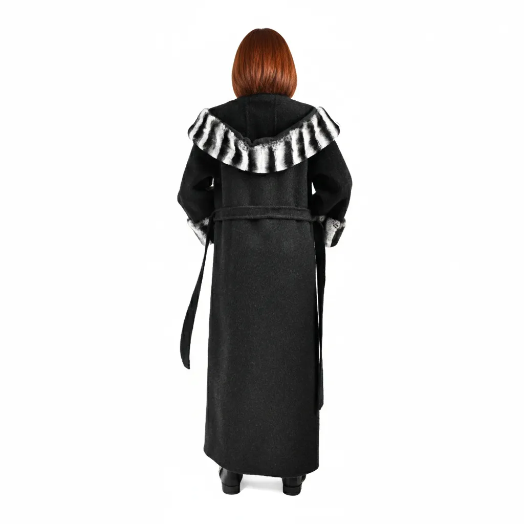 5 - cashmer with rex rabbit with hood 135cm Black 3.webp