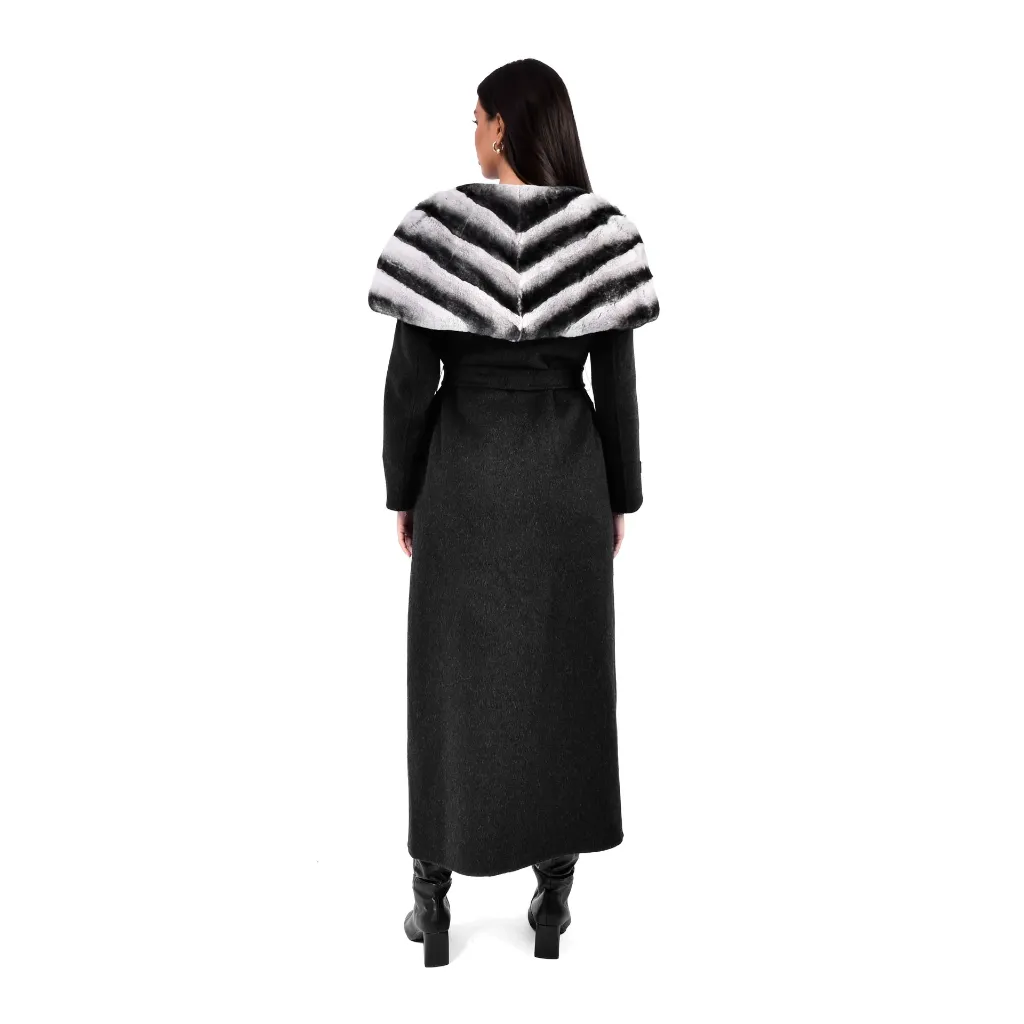 7 - cashmer with rex rabbit cape style 1-38 135cm Black 2.webp