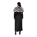 7 - cashmer with rex rabbit cape style 1-38 135cm Black 2.webp