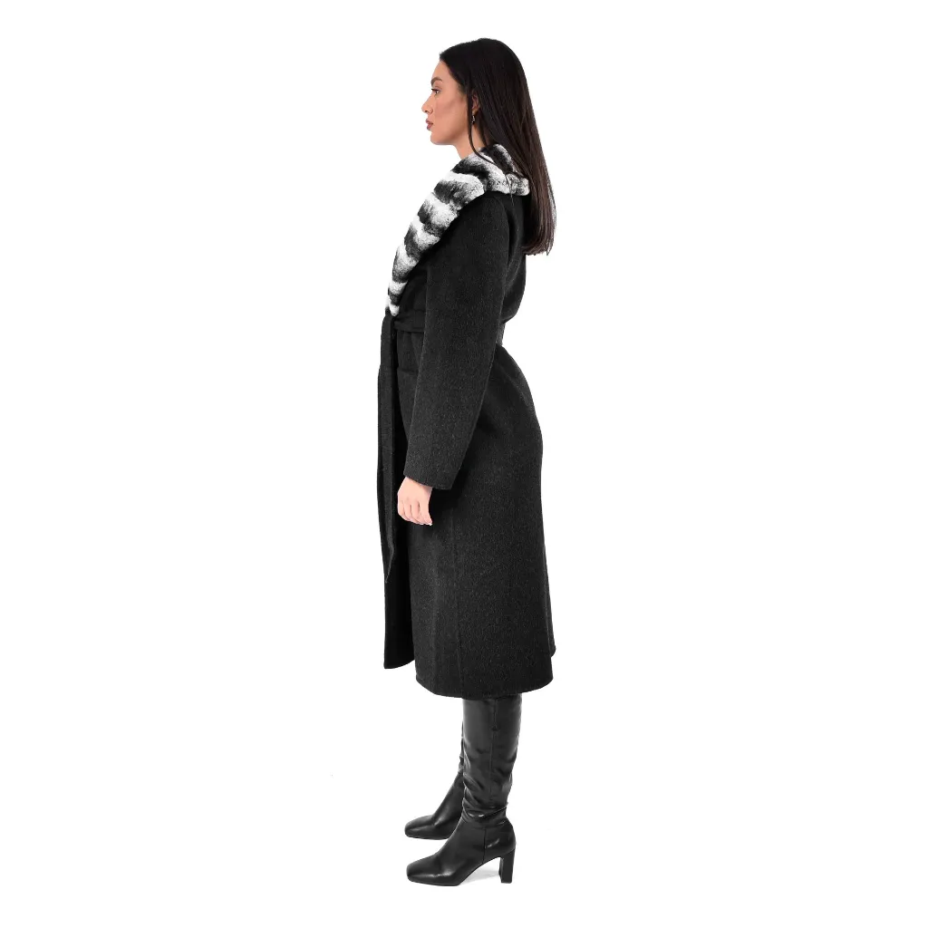 10 - cashmer with rex rabbit LONG NIK WITH OUT SLIT 115CM Black 3.webp