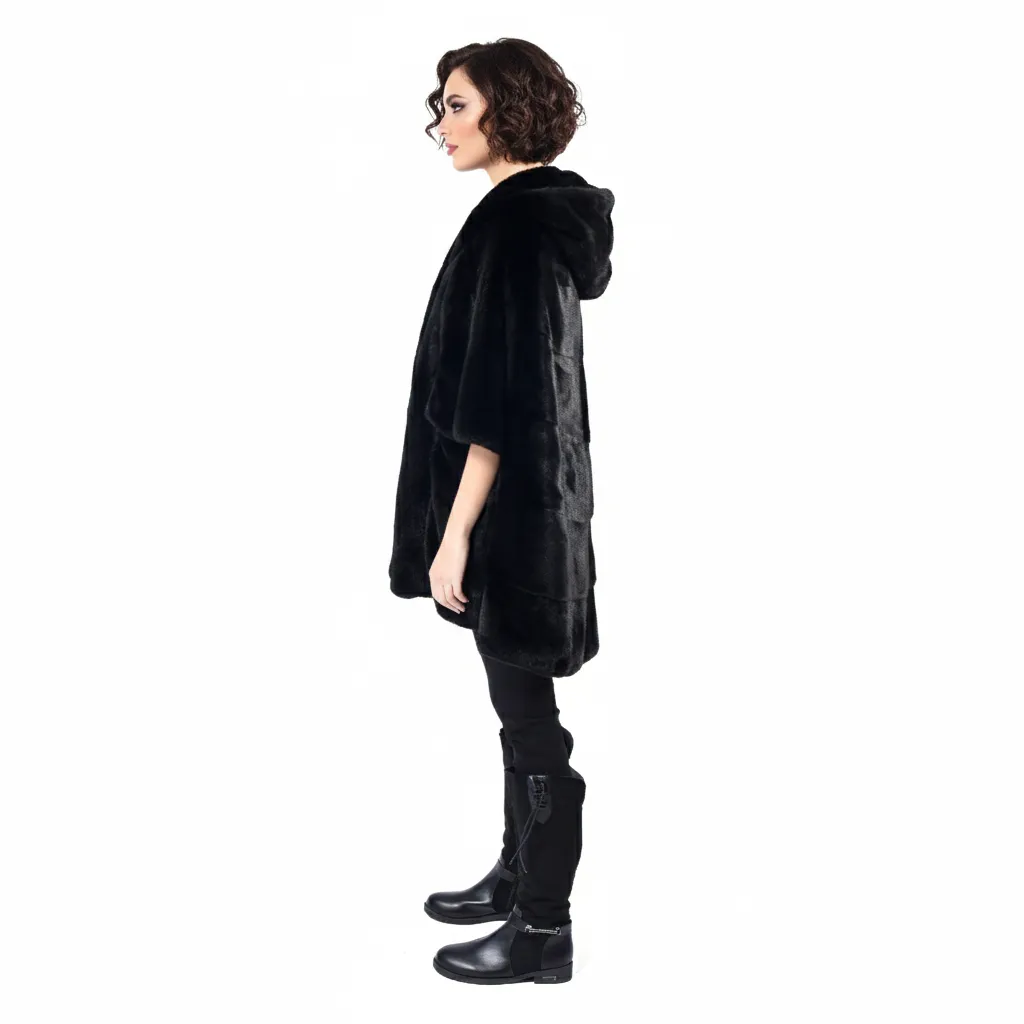 31 - Mink  cape with pocket hood 4.webp