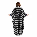 18 - Rex rabbit bisht  135cm Black & wight 2.webp