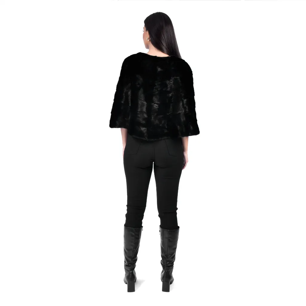 1 - Mink stole cape Black 2.webp