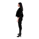 1 - Mink stole cape Black 3.webp