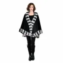 Cashmere Cape with Rex Rabbit