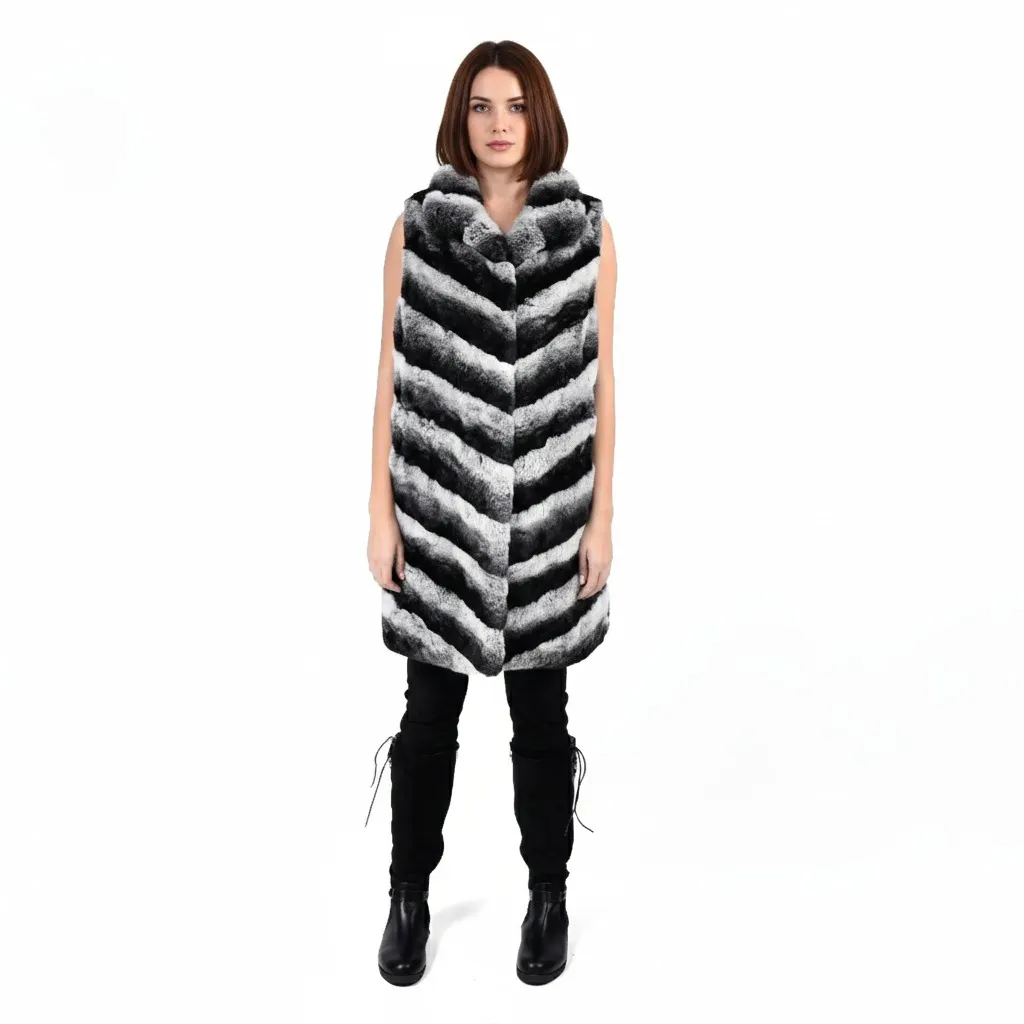 [8001622] Rex Rabbit Vest 85 cm (BLACK, S)