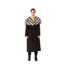 كشمير وصوف مع فرو الارنب ( ركس ربت ) استايل الشنشلا الطول 115cm