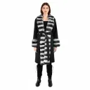 Cashmere with Rex Rabbit Fur - Straight Line Fur 100cm