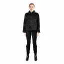 Jacket with Mink and Rex Rabbit Fur 55cm -  TP1187-1