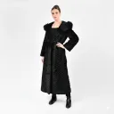 Jacket Hood with Mink and Rex Rabbit Fur 135cm - 5477-A