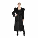 Jacket Hood with Mink and Rex Rabbit Fur 135cm - 5477-C