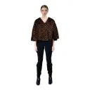 Stole Cape With Mink and Rex Rabbit Fur 55cm- 1-53