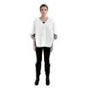Long Front Cape With Mink and Rex Rabbit Fur 52cm- 1-52