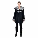 Cashmere Jacket With Chinchilla Fur 85cm - A