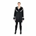 Cashmere Jacket With Chinchilla Fur 85cm - B