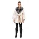Cape With Mink And Chinchilla Fur