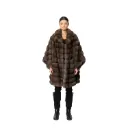Cape With Sable Fur 85cm