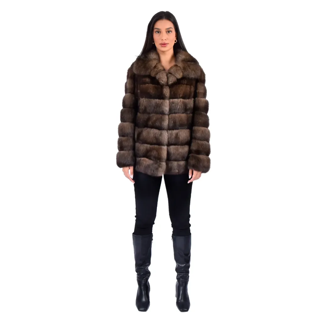 [30060] Jacket With Sable Fur - Classic - 70 cm (M)