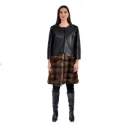 Jacket With Python and Sabel Fur -  85 cm