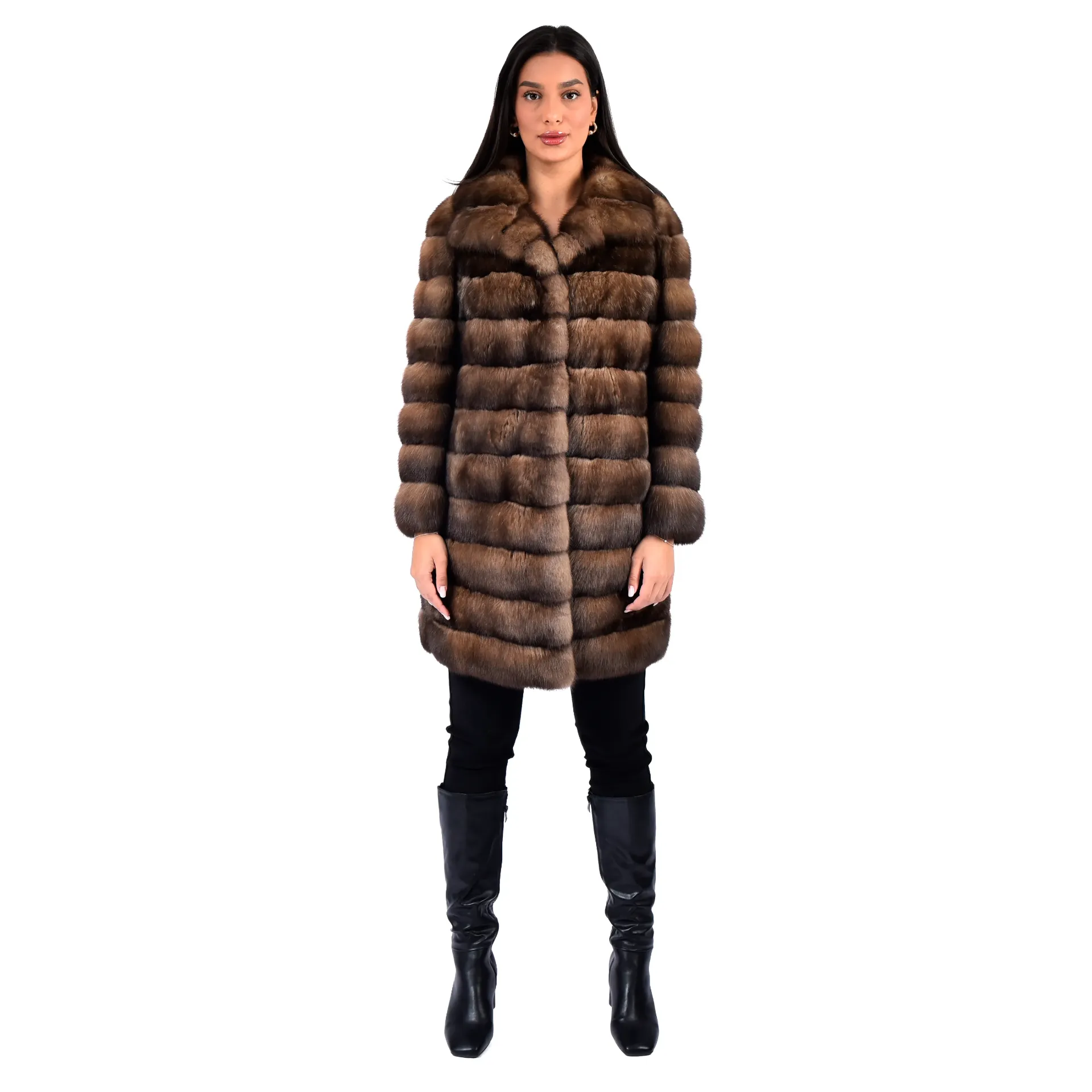 [30015] Jacket With Sable Fur - 85 cm (L)