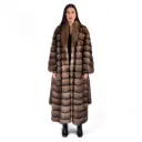 Sable Fur Bisht Jacket With Belt - 135cm