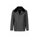 Fabric Jacket With Cotton Lining And High Neck With Rex Rabbit - 024