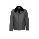 Fabric Jacket With Cotton Lining And High Neck With Rex Rabbit - 022