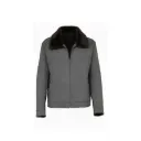 Fabric Jacket With Cotton Lining And High Neck With Rex Rabbit - 025