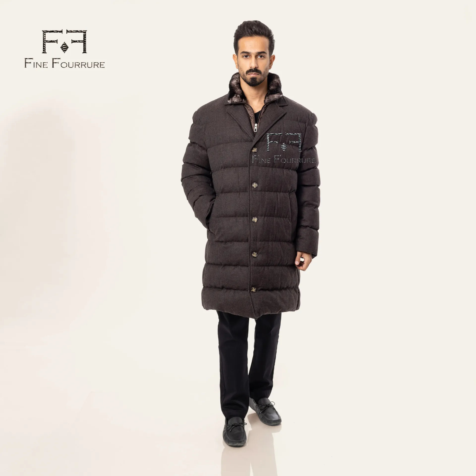 Fabric Jacket With Dark Bat Lining - 0102