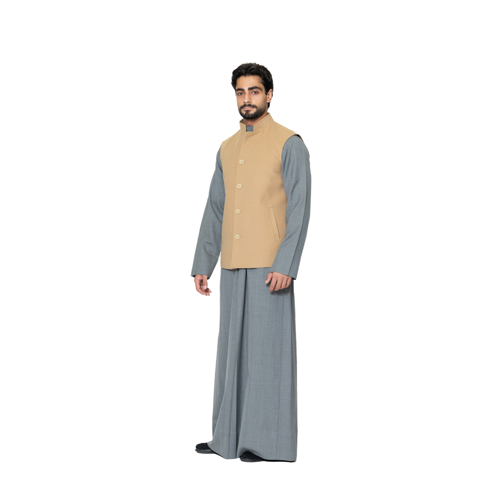[5004353] ڤيست قماش  والبطانه بوليستر (CAMEL;, XS)