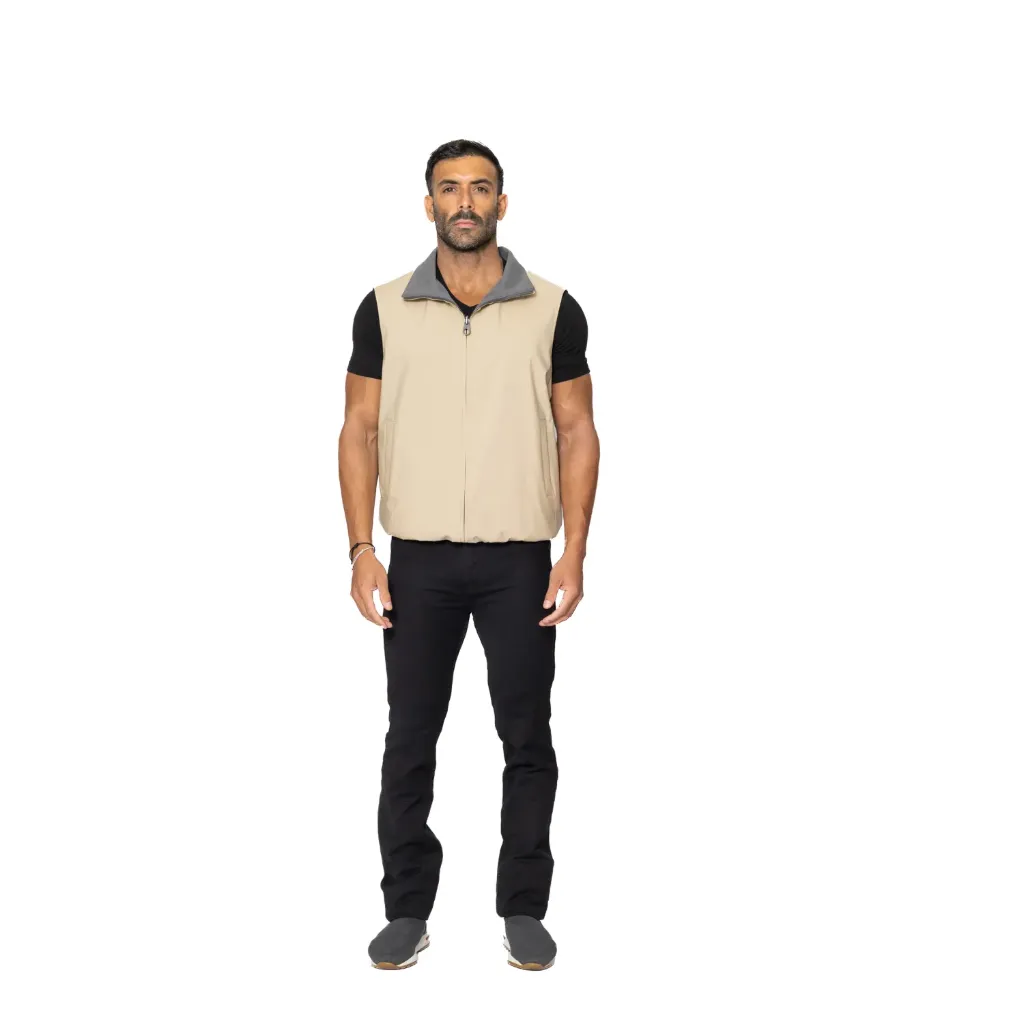 Raincoat Vest With Cotton Lining And Double Face - 007