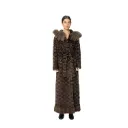 جاكيت فرو المنك والارنب والثعلب الطول 135cm
