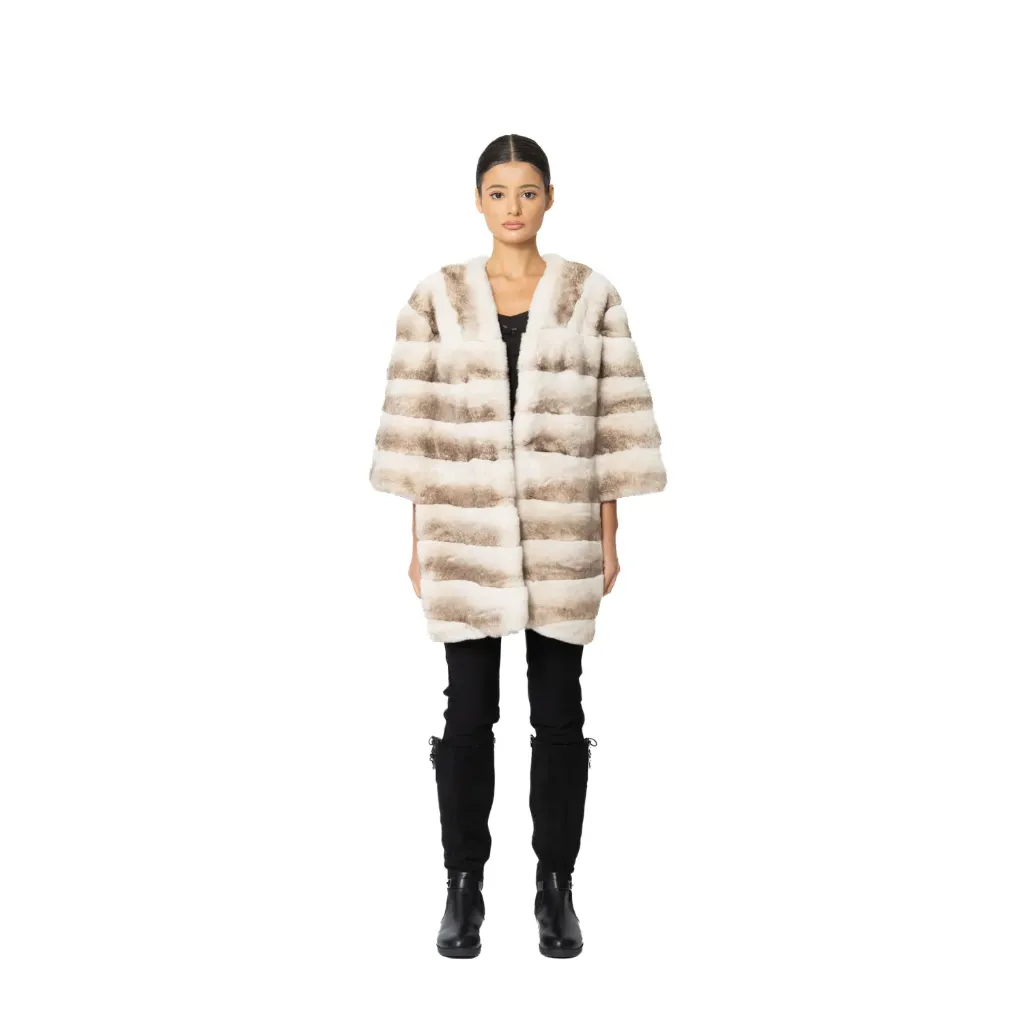 Rex Rabbit Long Front Cape