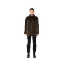 Jacket with Mink and Rex Rabbit Fur 70cm - 5477C-1