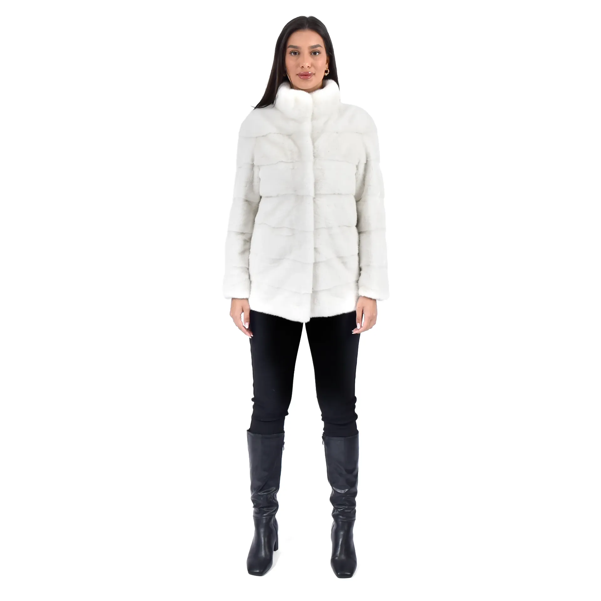 Jacket With Mink Fur 70cm