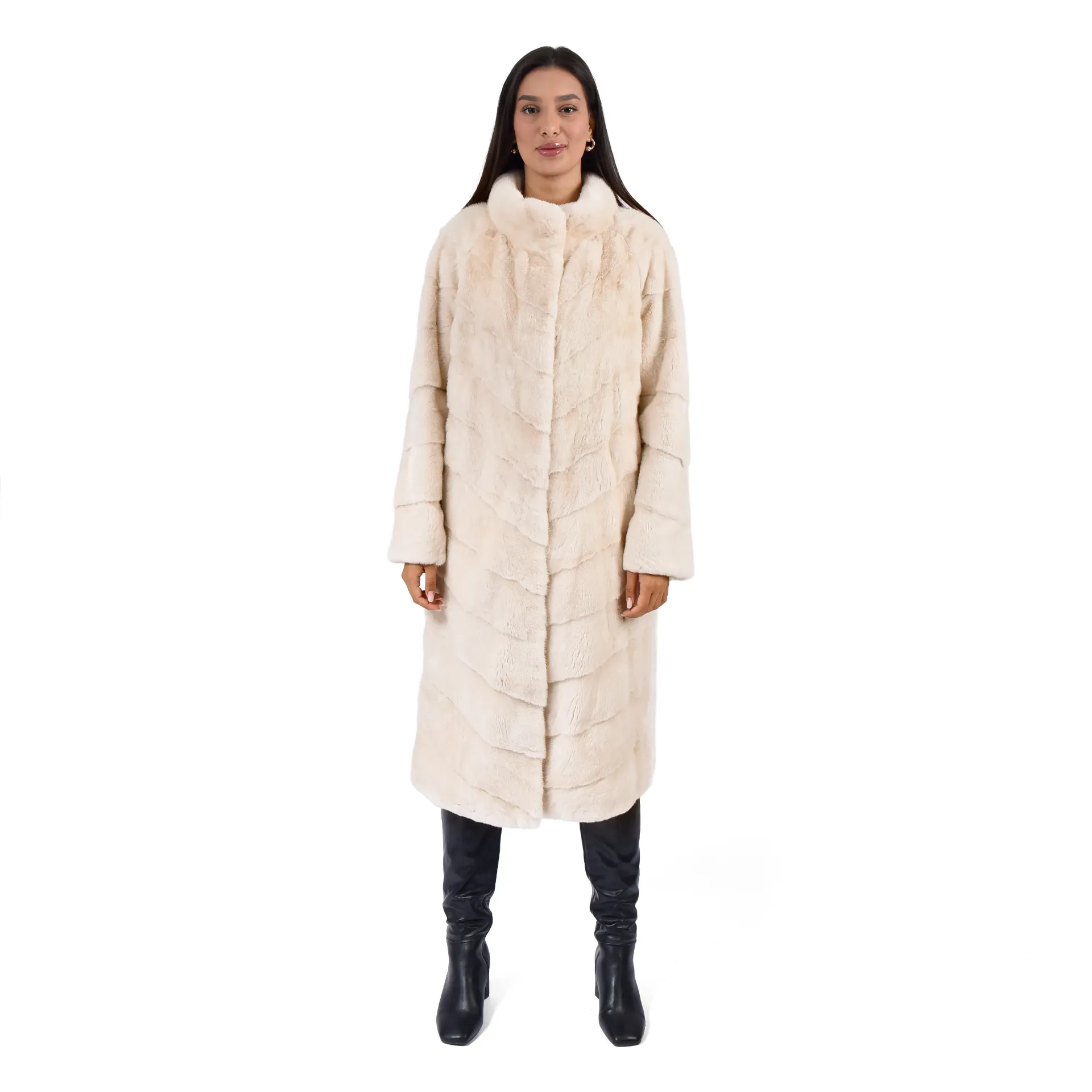 Jacket With Mink Fur - Classic - 110cm
