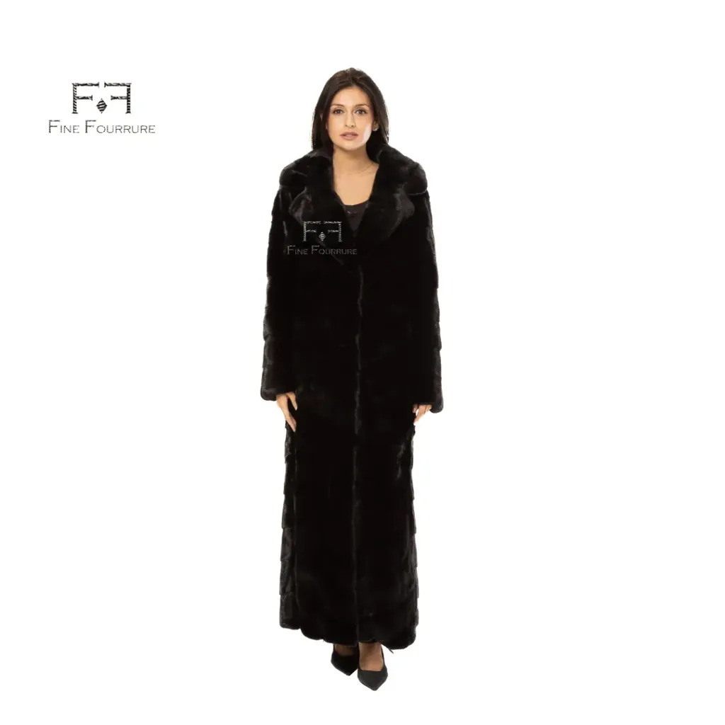 Jacket With Collar and Mink Fur - 135cm