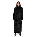 Jacket With Mink Fur -  Straight Line - 135cm