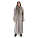 Jacket With Mink Fur -  Straight Line - 135cm