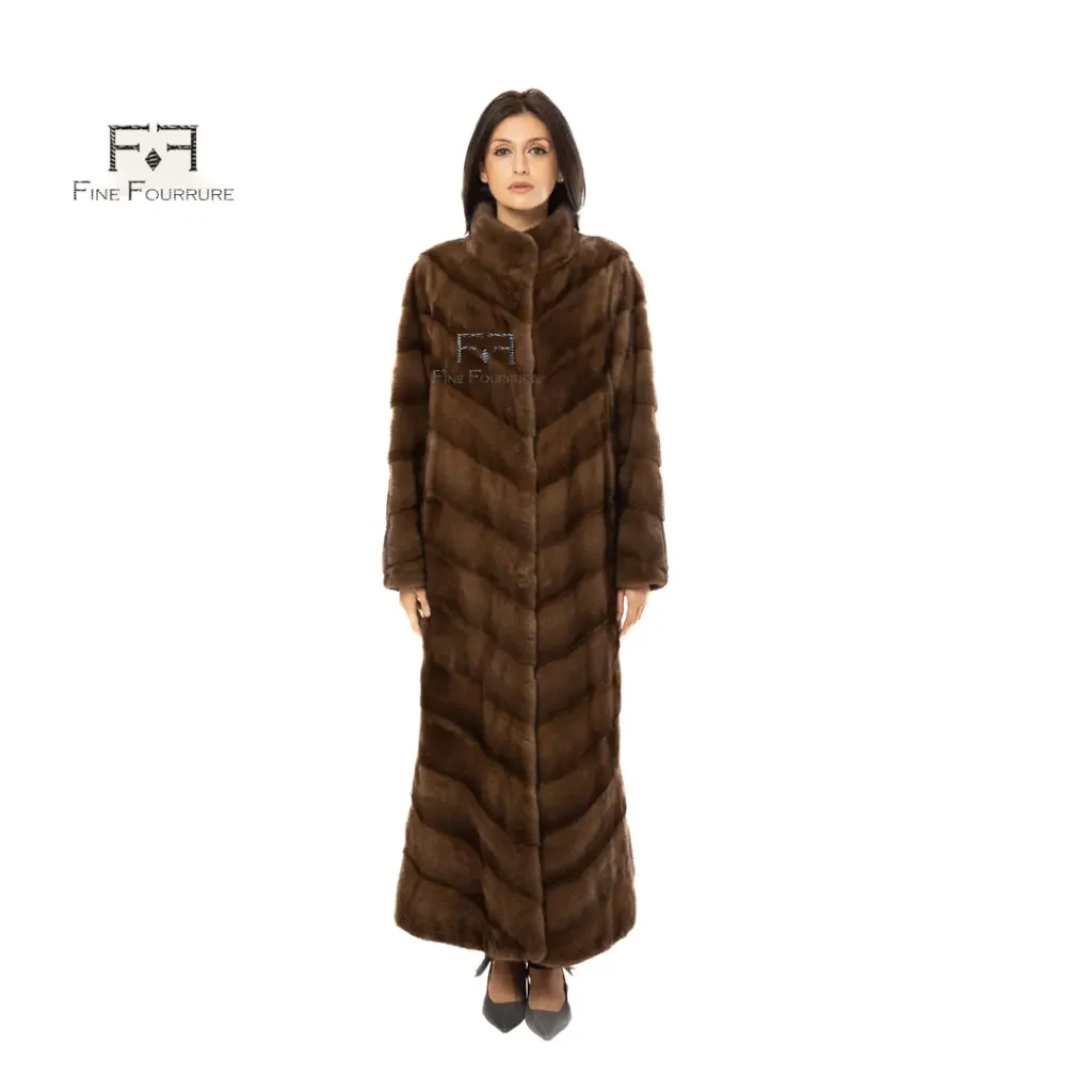 Jacket With Mink Fur -  Classic - 135cm