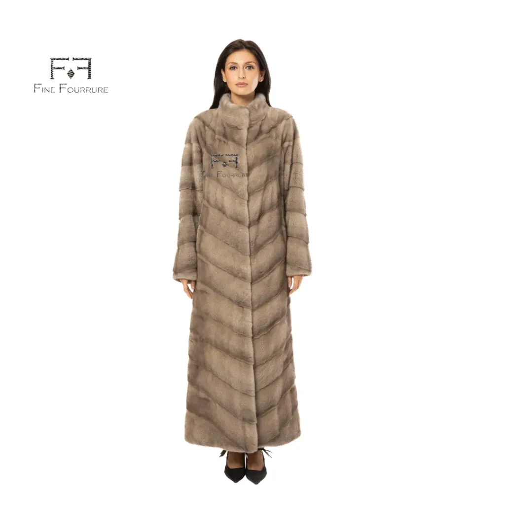 Jacket With Mink Fur -  Classic - 135cm