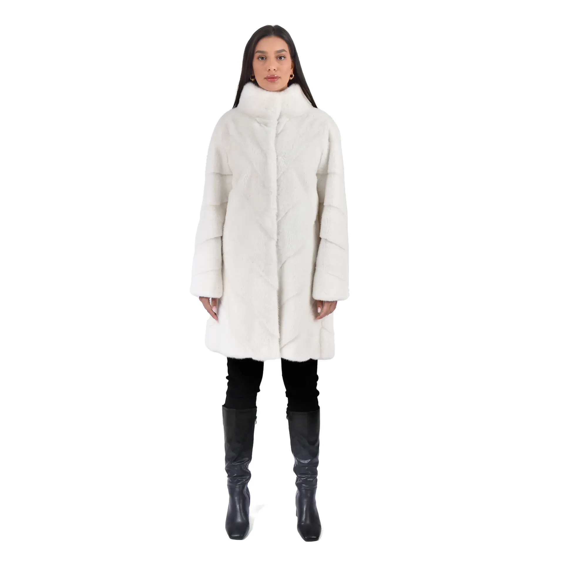 Jacket With Mink Fur -  G866 - 90cm