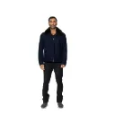 Fabric Jacket With Cotton Lining And High Neck With Rex Rabbit - 025