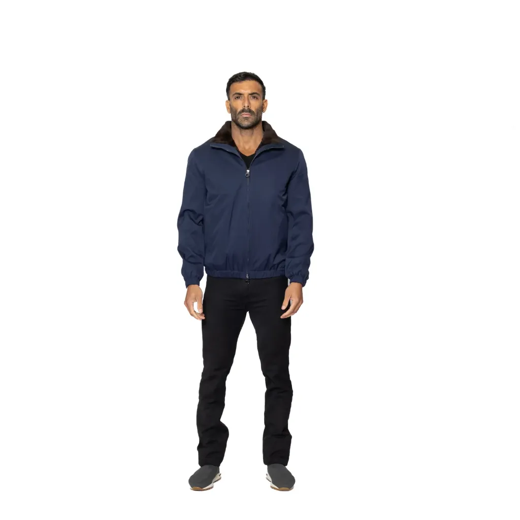 Raincoat Jacket With Rex Rabbit Fur Lining - 009
