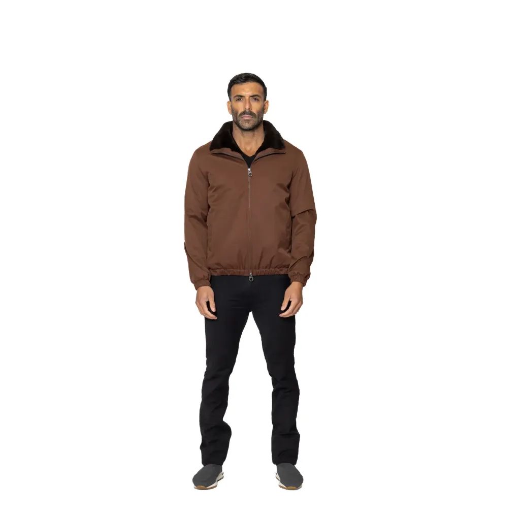 Raincoat Jacket With Rex Rabbit Fur Lining - 009