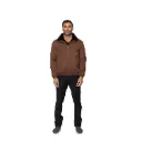 Raincoat Jacket With Rex Rabbit Fur Lining - 009