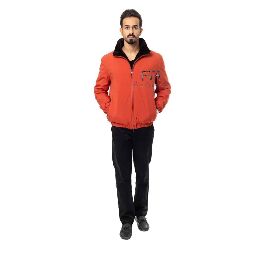 Raincoat Jacket With Rex Rabbit Fur Lining - 009