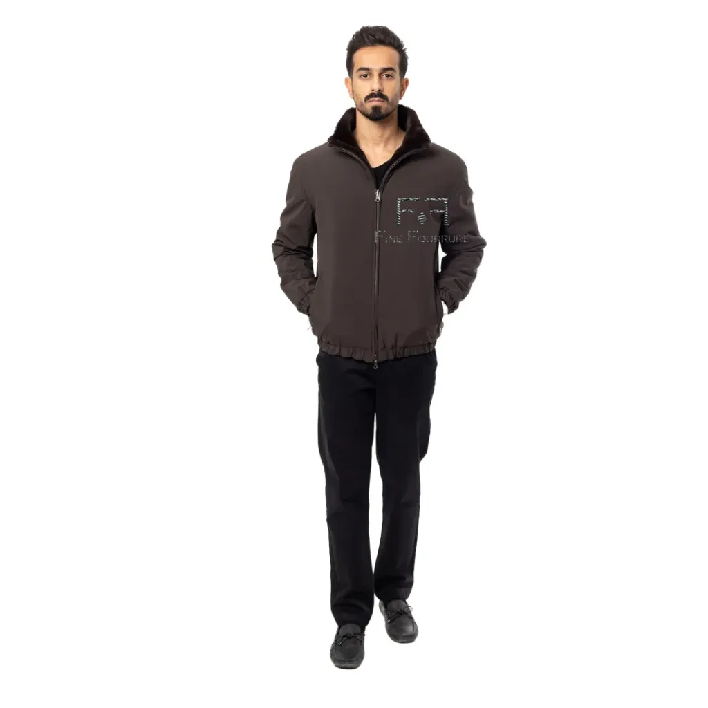 Raincoat Jacket With Rex Rabbit Fur Lining - 009