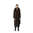 Cashmere with Wool and Fox Fur Straight Line 115cm