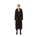 Cashmere with Wool and Fox Fur - Wide Collar & Pocket – 115 cm